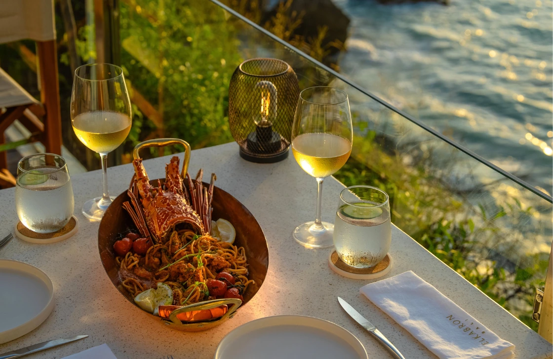 Mediterranean seafood at El Kabron Bali